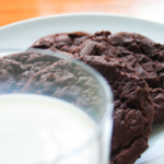 healthy milk and cookies