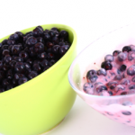 blueberries and yogurt