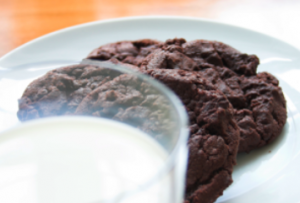 healthy milk and cookies