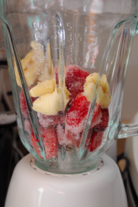 frozen smoothie fruit